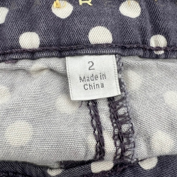 Lauren Conrad Blue Frayed Polka Dot Denim Jean Shorts Size 2 Women's - Picture 4 of 7